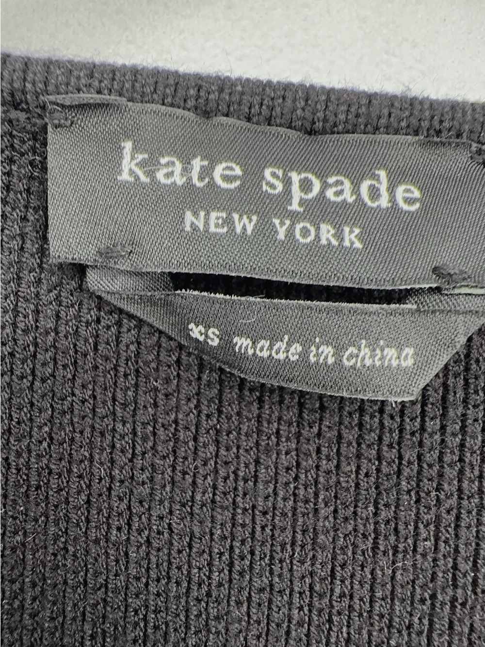 kate spade Scalloped Sweater Blazer black size xs/s - Picture 5 of 8